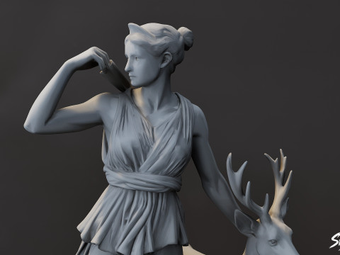 Artemis-Statue 3D Modell
