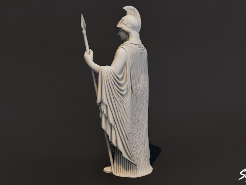 Estátua de Atenas Modelo 3D