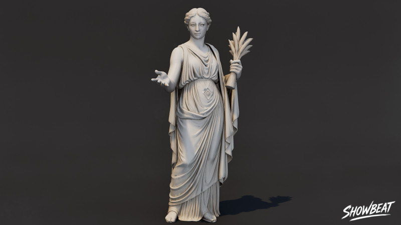 Статуя Деметры 3D Модель .c4d .max .obj .3ds .fbx .stl .blend 