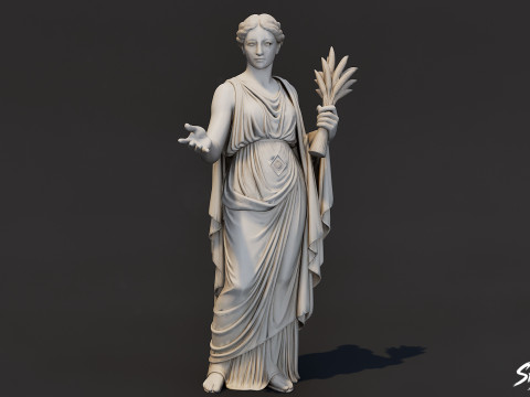 Het Demeter-standbeeld 3D Model