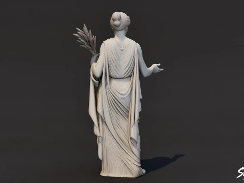 Demeter Statue 3D Model