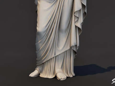 Demeter Statue 3D Model