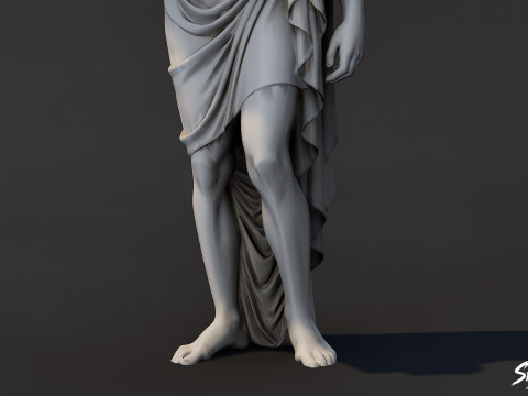 Dionysus Statue 3D Model