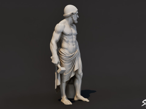 ヘファイストス像 3Dモデル