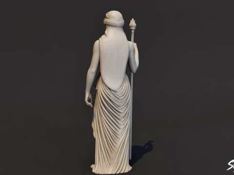 Hera Statue 3D Model