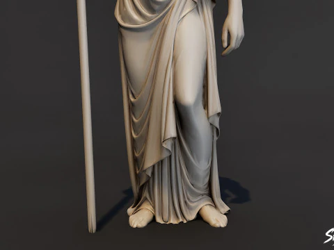 Hera Statue 3D Model