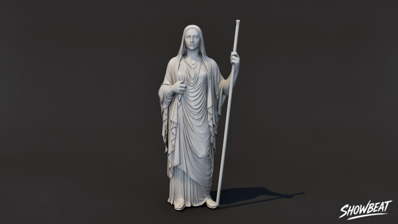 Patung Hestia Model 3D .c4d .max .obj .3ds .fbx .stl .blend 