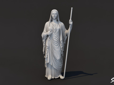 Hestia-standbeeld 3D Model