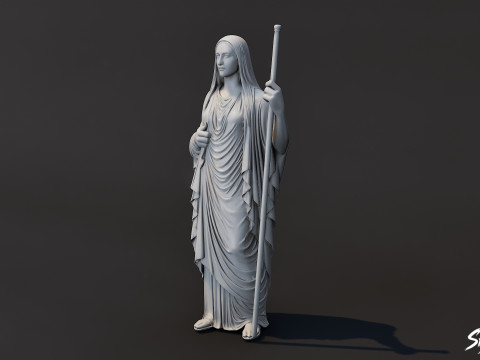 Patung Hestia Model 3D