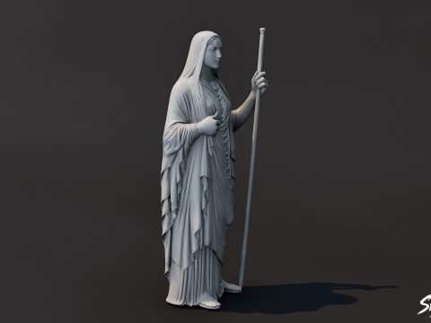 Patung Hestia Model 3D