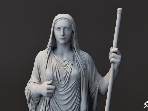 Patung Hestia Model 3D