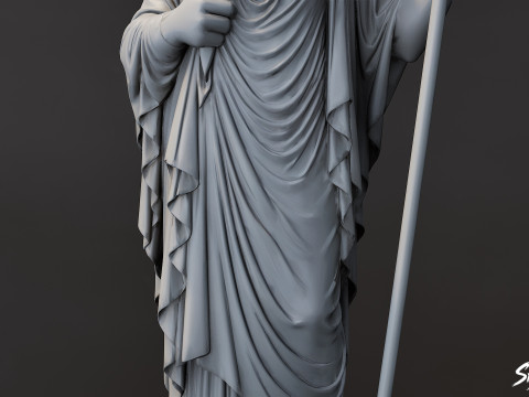 Patung Hestia Model 3D