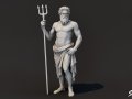 Poseidon Statue Model 3D