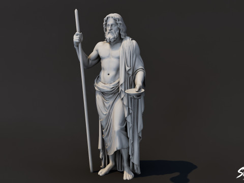Statue de Zeus Modèle 3D