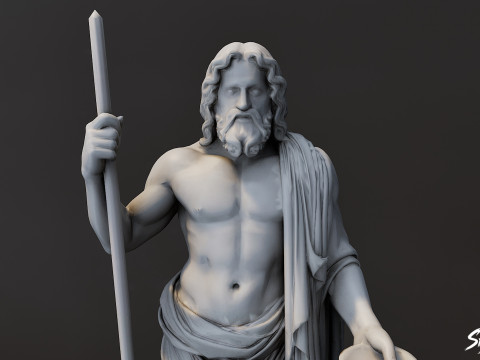 Statue de Zeus Modèle 3D