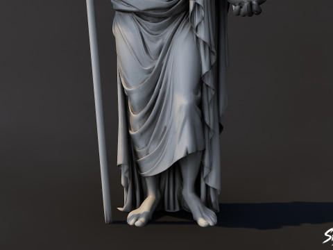 Statue de Zeus Modèle 3D