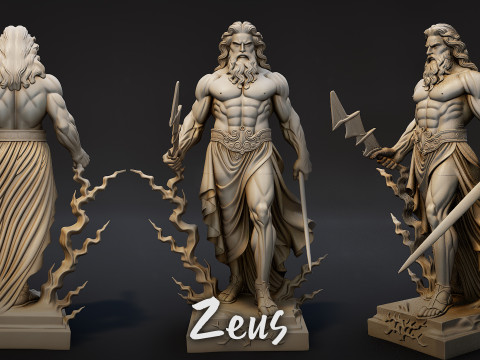Ultimate Olympian God Statue Pack 3D Model