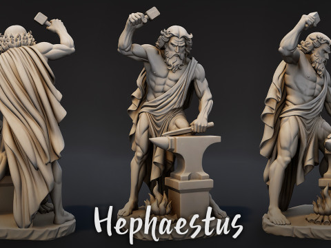 Ultimate Olympian God Statue Pack 3D Model