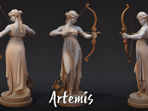 Ultimate Olympian God Statue Pack 3D Model