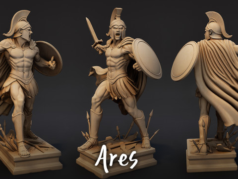 Ultimate Olympian God Statue Pack 3D Model