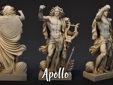 Ultimate Olympian God Statue Pack 3D Model