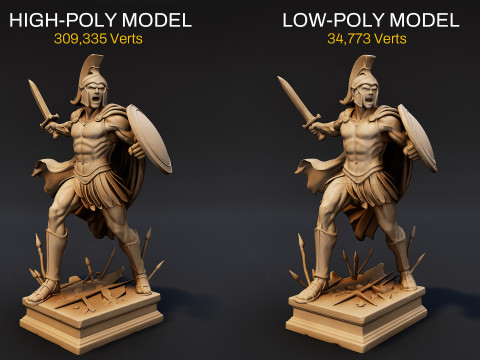 Ultimate Olympian God Statue Pack 3D Model