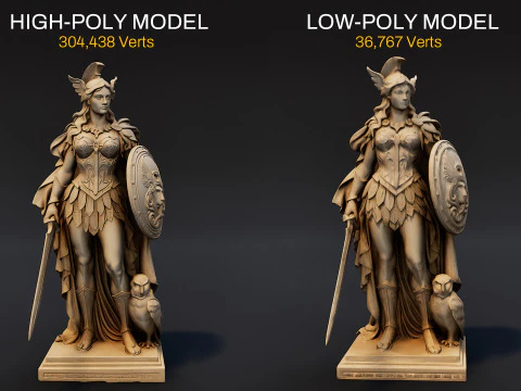 Ultimate Olympian God Statue Pack 3D Model