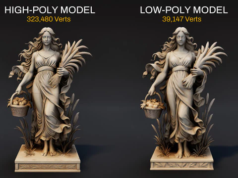 Ultimate Olympian God Statue Pack 3D Model