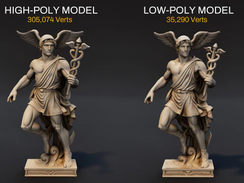 Ultimate Olympian God Statue Pack 3D Model