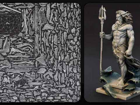 Ultimate Olympian God Statue Pack 3D Model