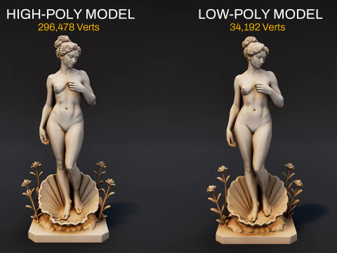 Aphrodite Statue 3D Model