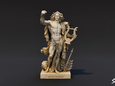 Apollo Statue 3D Model