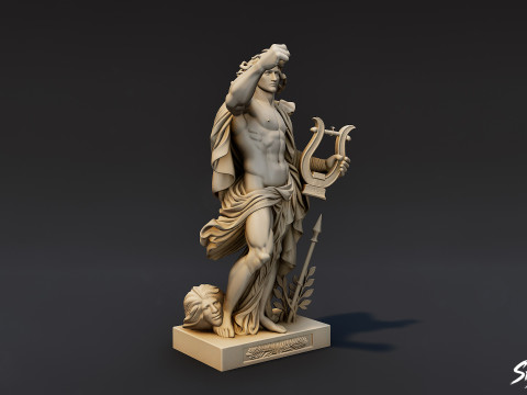 Apollo Statue 3D Model