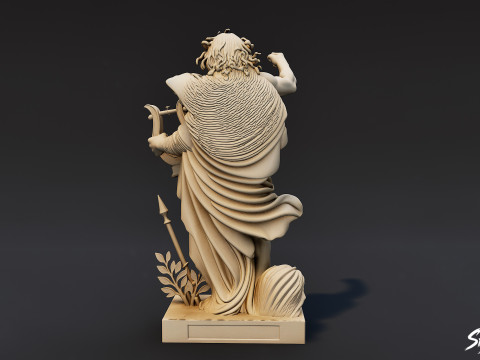 Apollo Statue 3D Model