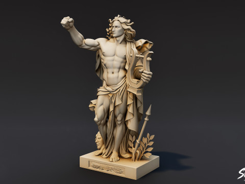 Apollo Statue 3D Model