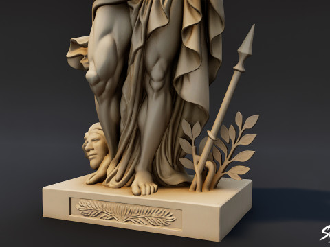 Apollo Statue 3D Model