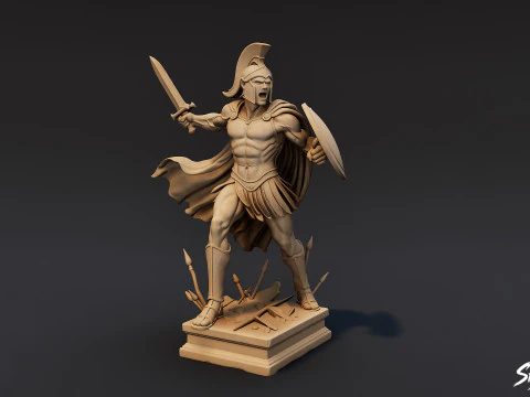 Ares Statue 3D Model