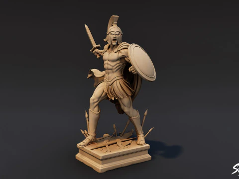 Ares Statue 3D Model
