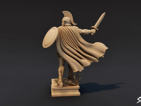 Ares Statue 3D Model