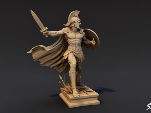 アレス像 3Dモデル