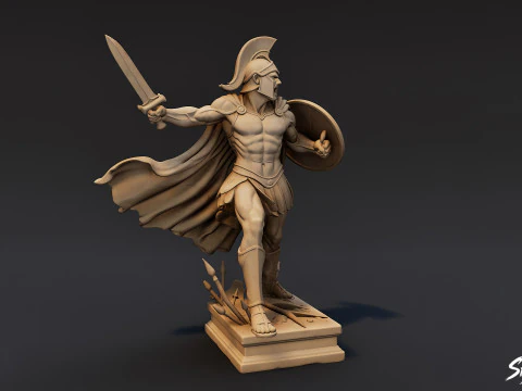 Ares Statue 3D Model