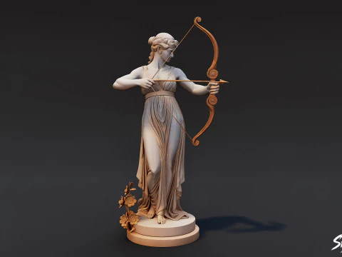 Artemis Statue 3D Model