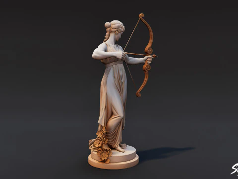 Artemis Statue 3D Model
