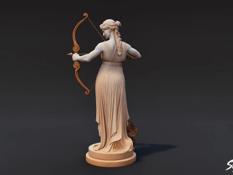 Artemis Statue 3D Model