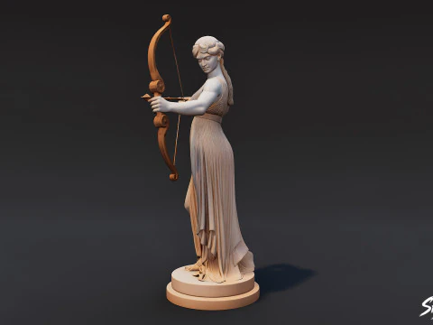 Artemis Statue 3D Model