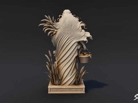 Demeter Statue 3D Model