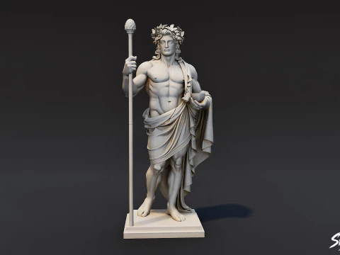 Statua di Dioniso Modello 3D