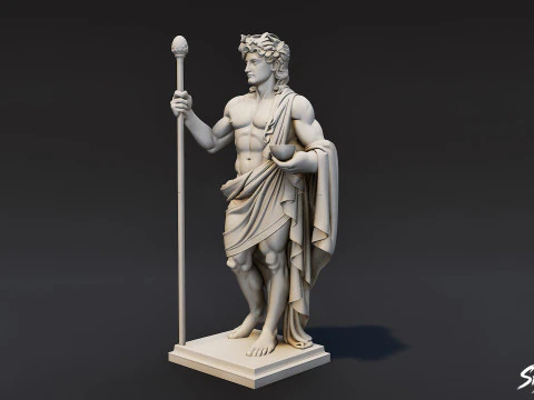 Statua di Dioniso Modello 3D