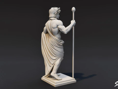 Statua di Dioniso Modello 3D