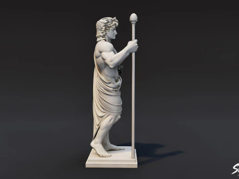 Statua di Dioniso Modello 3D